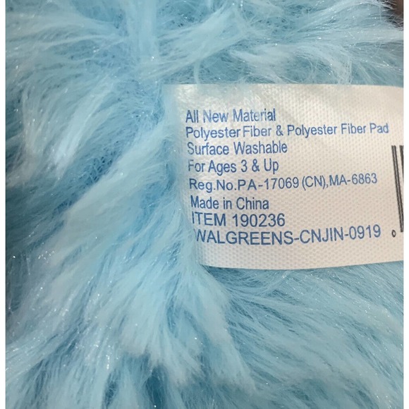 Easter Bunny Rabbit Plush Blue Mom and Baby Stuffed Animal 18" Sitting - Picture 8 of 8